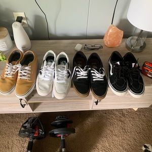 Four pair of vans